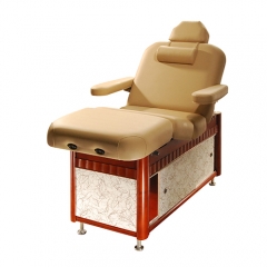 Super Luxury Backrest Wooden Salon Spa Beauty Bed | High Grade Massage Table