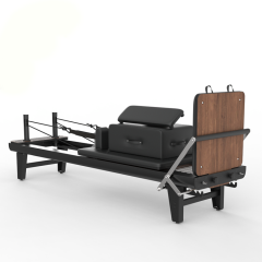Black Aluminum Alloy Pilates Core Reformer Bed | China Manufacturer Supply, Professional Studio Home Pilates Machine with Full Accessories